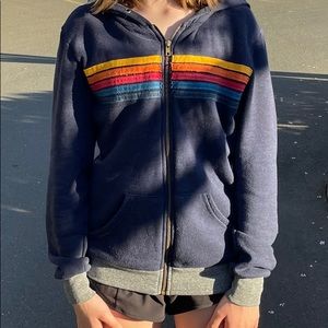 Aviator nation 5 stripe hoodie rare